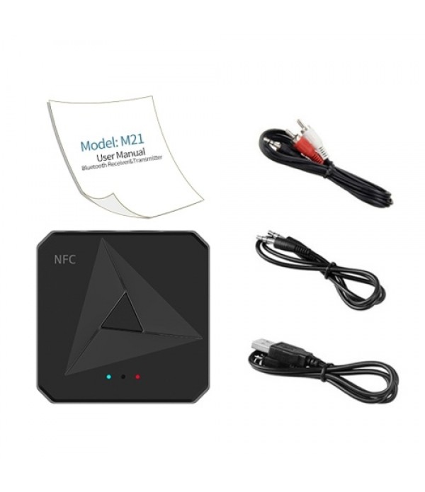 M21 2 in 1 Bluetooth 5.0 Transmitter Receiver Wire...