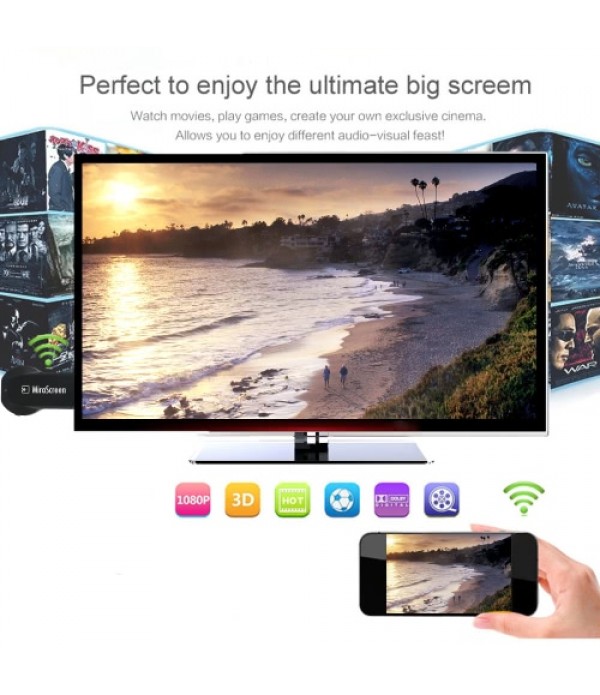 MiraScreen WiFi Display Receiver 1080P Audio &amp; Video DLNA Airplay Miracast Display Dongle + DIY Tri Fidget Spinner