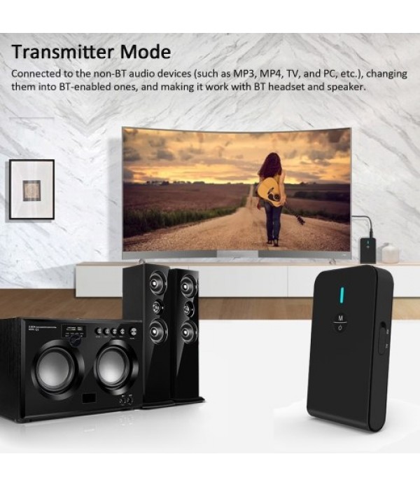 BT-6 2-IN-1 Bluetooth 5.0 Transmitter Receiver Wir...