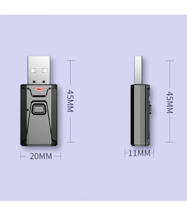 BT Receiving And Transmitter Two-In-One Audio Adap...