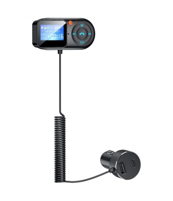 BT-T1 BT5.0 Car Wireless FM Transmitter PD Quick C...