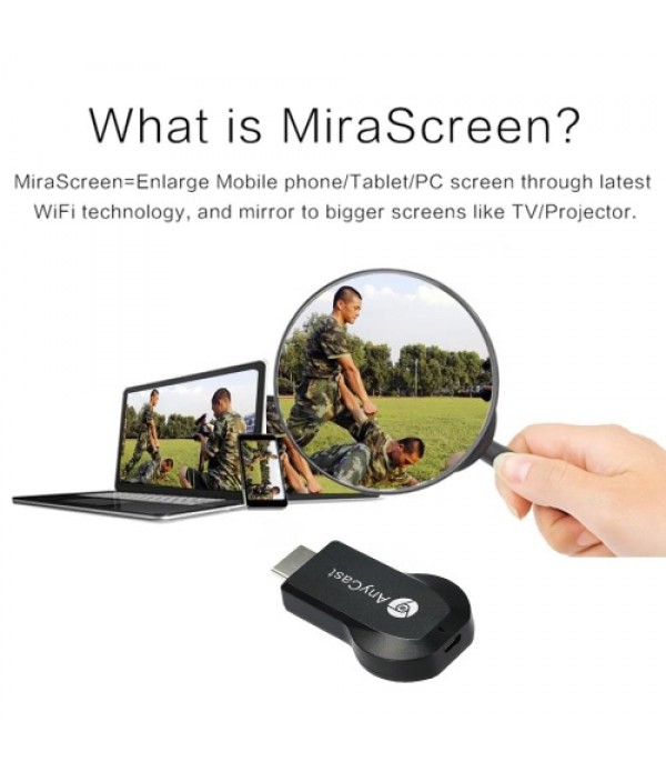 AnyCast M2 Plus Wireless WiFi Display Dongle Receiver 1080P HD Interface TV Stick DLNA Airplay Miracast + DIY Tri Fidget Spinner