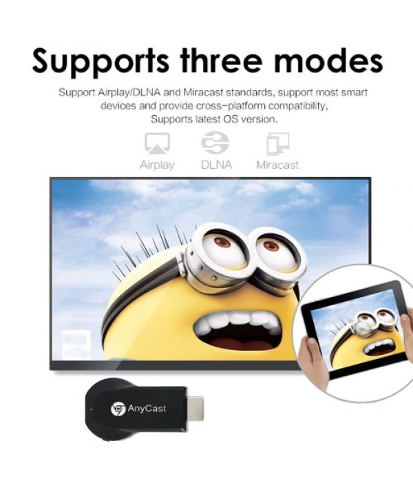 AnyCast M2 Plus Wireless WiFi Display Dongle Receiver 1080P HD Interface TV Stick DLNA Airplay Miracast + DIY Tri Fidget Spinner