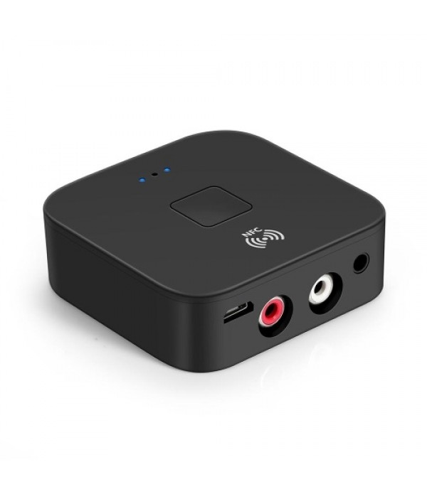 WB11 Bluetooth 5.0 Receiver Wireless Audio Receiver Adapter APT-X NFC CVC6.0 with Microphone AUX Out for Headphones Speaker Car 