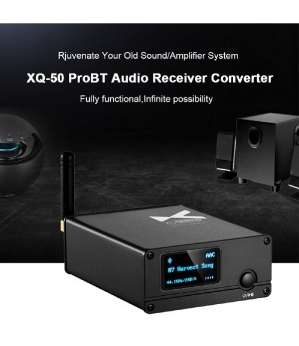 XDUOO XQ-50 PRO Bluetooth 5.0 Audio Receiver Converter DAC Type C HD CS8406 ES9018K2M Decoder Receiver Converter