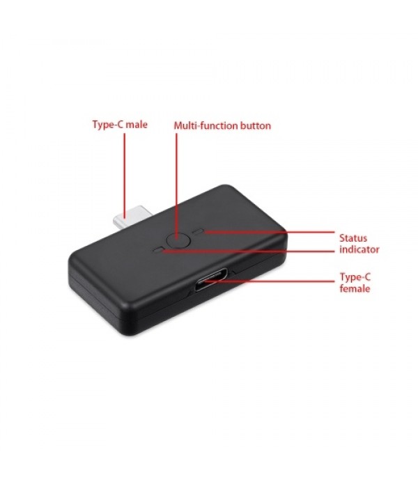 BT02 Wireless Type-C Audio Transmitter BT5.0 Supports APTX No Delay