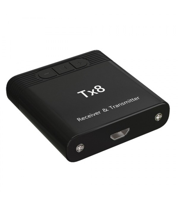 Tx8 2 in 1 Bluetooth 5.0 Transmitter Receiver Audio Adapter for TV PC Headphone MP3/MP4 Music Playback