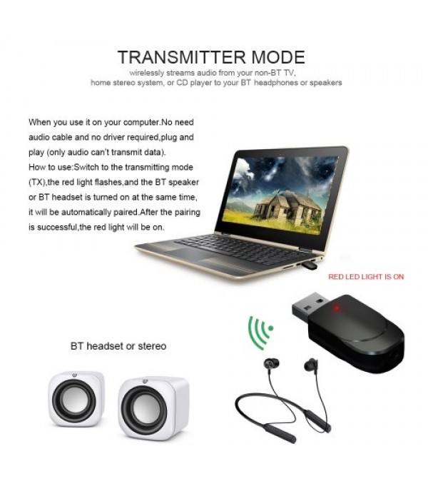 Bluetooth 5.0 Audio Receiver Transmitter