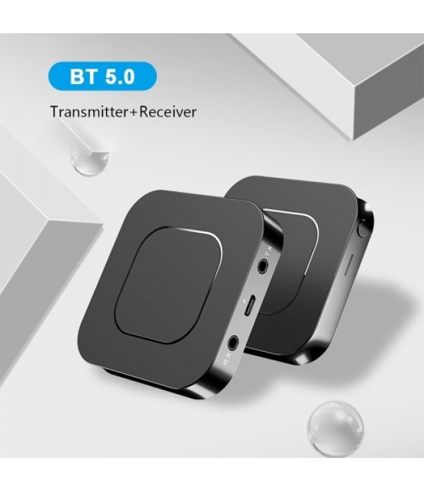 BT13 Bluetooth 5.0 Transmitter Receiver 3.5MM AUX Stereo for PC TV Car Headphones Wireless Adapter