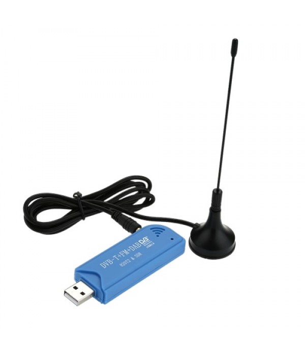 Mini Portable Digital USB 2.0 TV Stick DVB-T + DAB + FM RTL2832U + R820T2 Support SDR Tuner Receiver