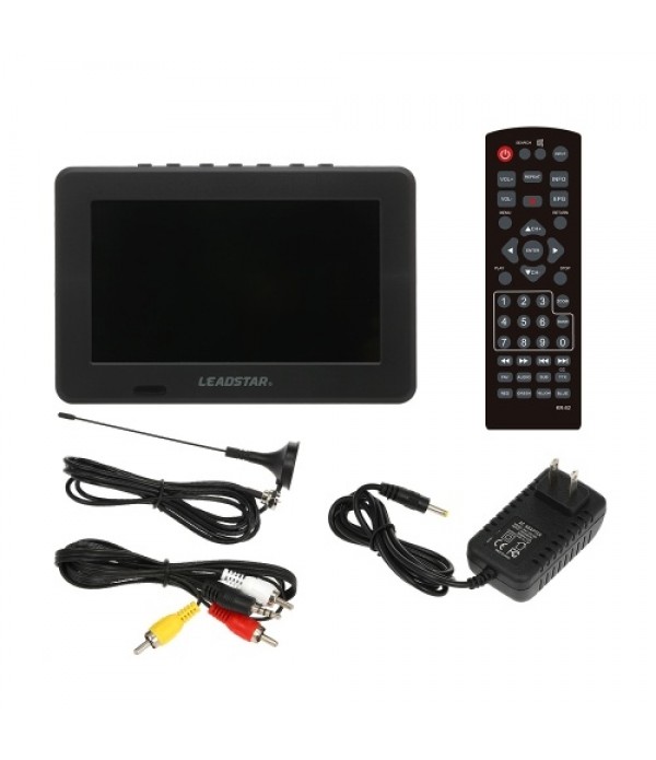 LEADSTAR Mini 7 inch ATSC Digital Analog Television 800x600 Resolution Portable Video Player Support PVR USB TF Card 800mah Batt