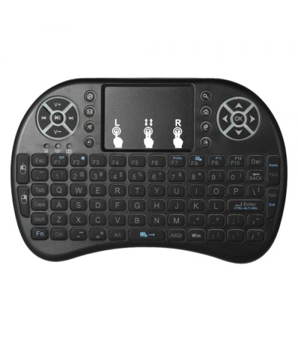 Backlit 2.4GHz Wireless Keyboard Air Mouse Touchpad Handheld Remote Control Backlight + DIY Tri Fidget Spinner