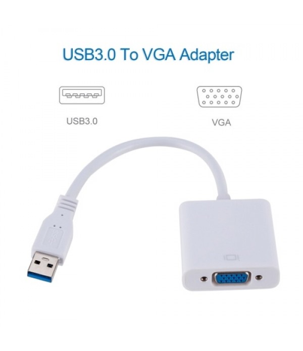 USB3.0 To VGA Adapter USB to VGA External Video Card VGA Converter for Desktop Laptop PC to Monitor Projector