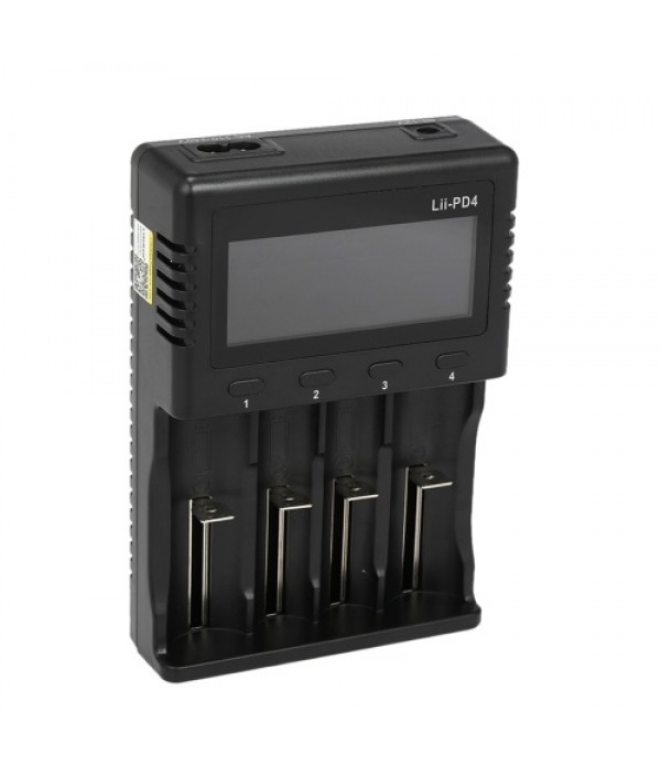 Lii-PD4 Intelligent Battery Charger Smart Charger w/ 4 Battery Slots LCD Display for Ni-MH Ni-Cd Li-ion Rechargeable Batteries