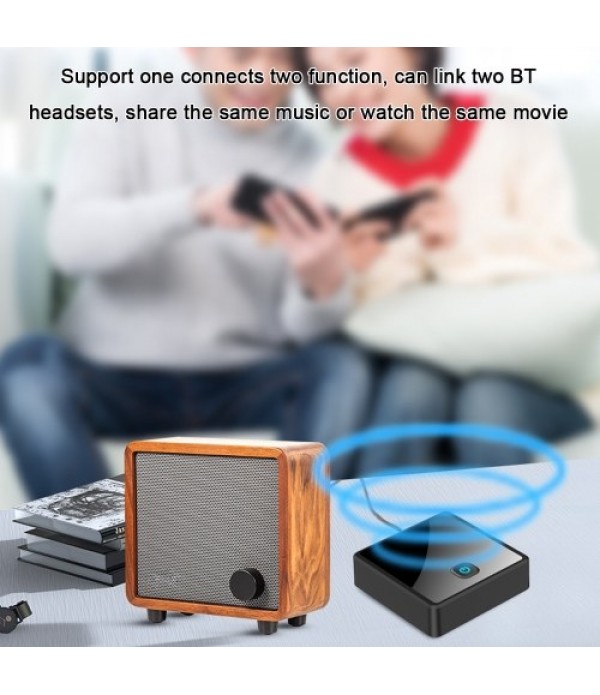 Fiber Optic BT 5.0 Wireless Audio Adapter 2-in-1 BT Receive Transmit AUX Plug And Plays