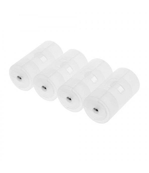 4 Pcs Battery Converter Adaptor AA to D Size Battery Protective Case Holder PP Material