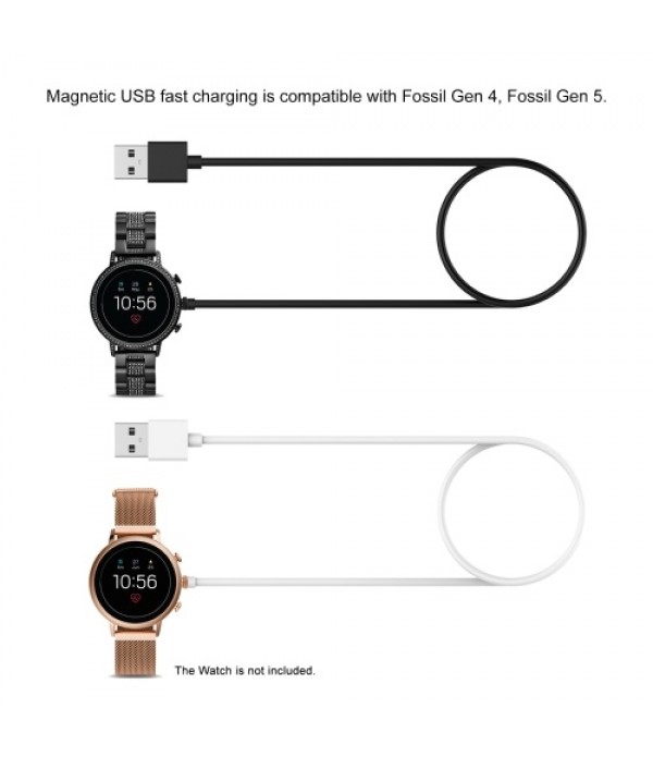 1m/3.3ft Smart Band Fast Charger Replacement for Fossil Gen 4 Gen 5 Portable Wireless USB Charging Cable