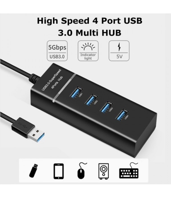 High Speed 4 Port USB 3.0 Multi HUB Splitter Expansion USB Hub for Desktop PC Laptop Adapter USB HUB