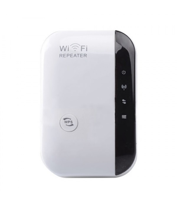 WiFi Range Extender 300Mbps Fast Wirelessly Repeater 2.4GHz Band Signal Booster One Key Easy Setup AP-Mode / Repeater Mode