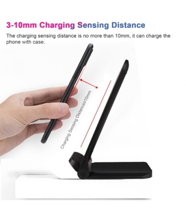 15W Wireless Charger Vertical Wireless Fast Charging Stand Qi-enabled Replacement for iPhone 12 11 Pro Samsung S20 Plus Qi-enabl