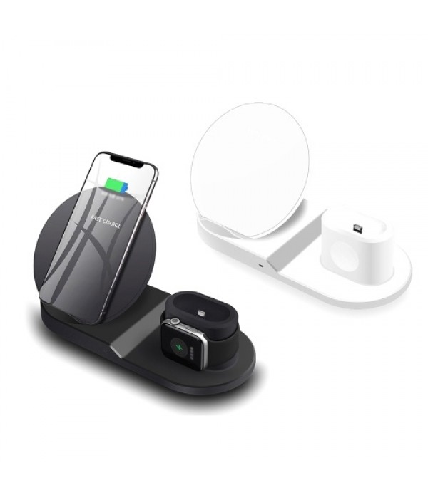 3-in-1 Wireless Desktop Charger QI 10W Quick Charge