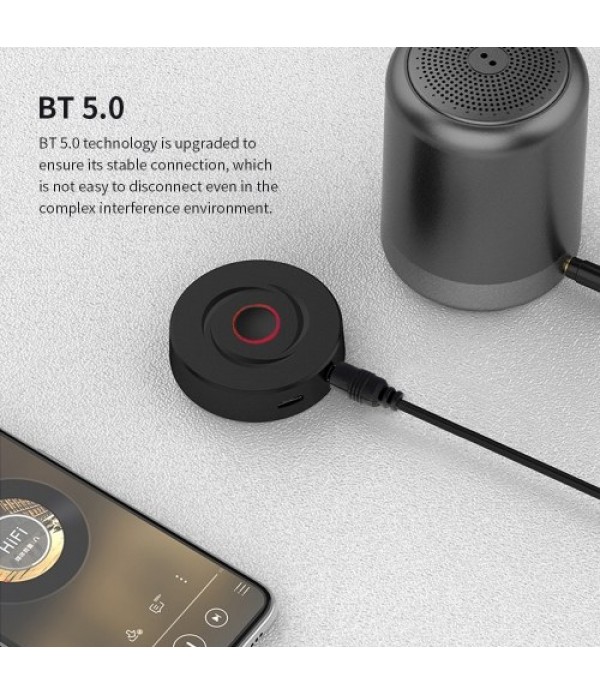 BT-218 2IN1 Wireless Audio Receiver Transmitter BT 5.0 Adapter Stereo Music Transceiver 10m For Car Speaker TV PC Headphones