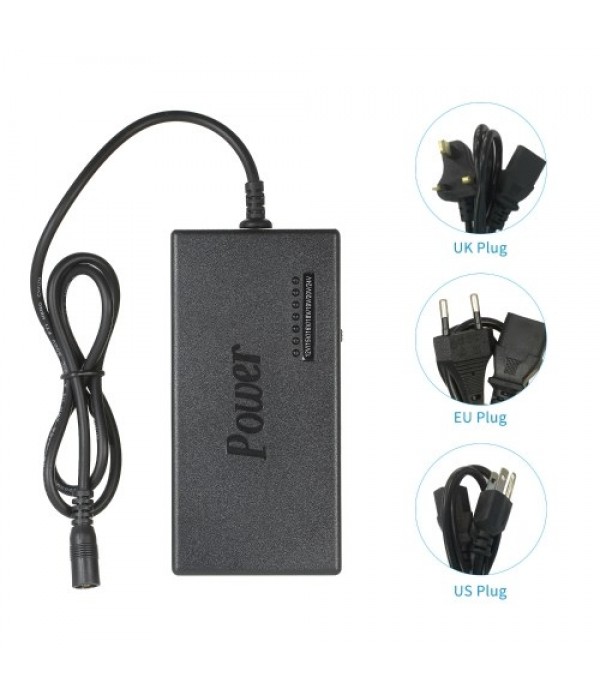 96W Universal Laptop Power Charger Adapter 8Pcs 12V to 24V Adjustable Portable Charger US Plug