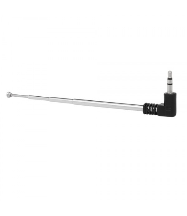 FM Radio Antenna 3.5mm Retractable Aerial 4 Sections L-Shape 240mm Antenna