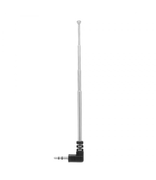 FM Radio Antenna 3.5mm Retractable Aerial 4 Sections L-Shape 240mm Antenna